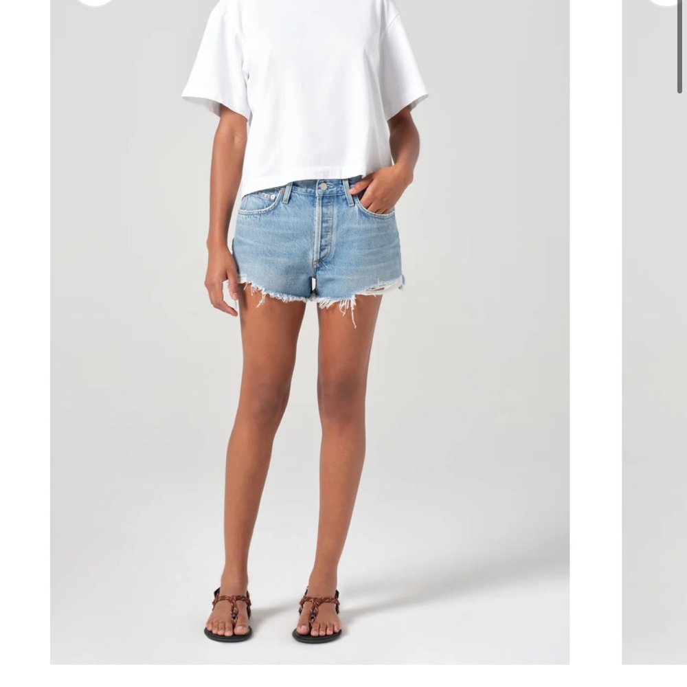 Agolde Parker Denim Shorts NWT